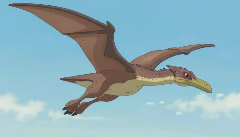 Visual representation of "pterosaur" - A pterosaur is a type of flying reptile that lived during the time of dinosaurs, characterized by its wing structure formed by a membrane of skin and muscle.