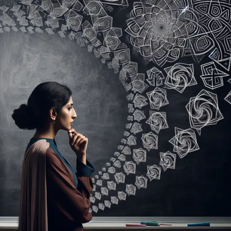 Visual representation of "recurrence" - In mathematics, an equation or process that is defined in terms of itself