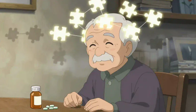 Visual representation of "memantine" - Memantine is a medication used to treat symptoms of Alzheimer's disease by improving cognitive function and slowing progression of the disease.