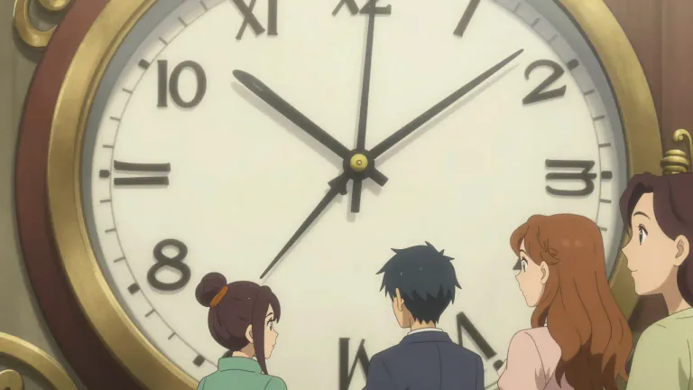 Visual representation of "o'clock" - Used to indicate the time at a specific hour, typically followed by a number.