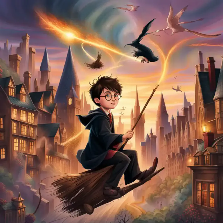 Visual representation of "fantasy" - A book, tv show or film that tells an unrealistic story with magical or unreal characters