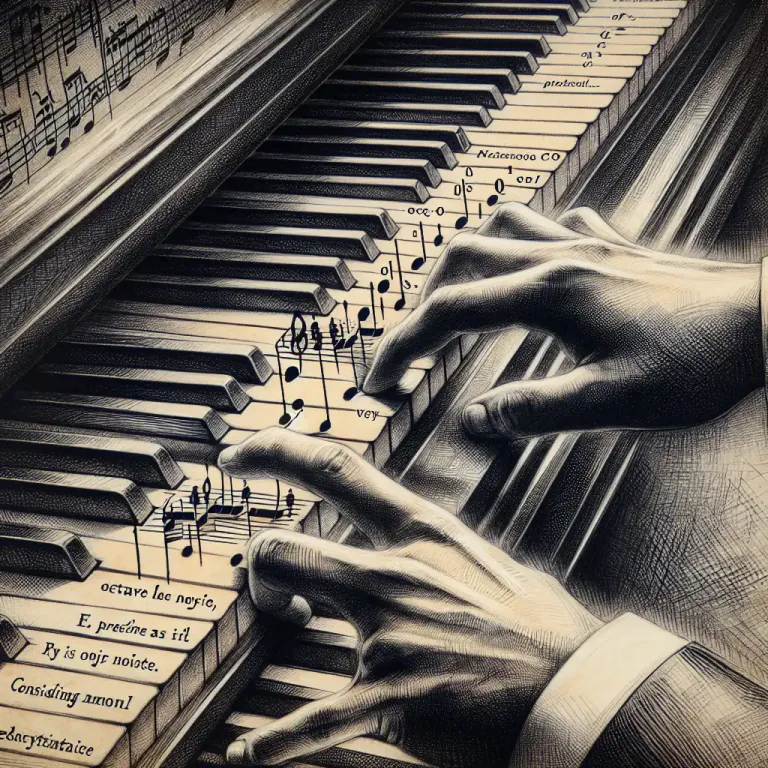 Visual representation of "ninth" - Relating to the world of music, the ninth is a specific interval on the musical scale.