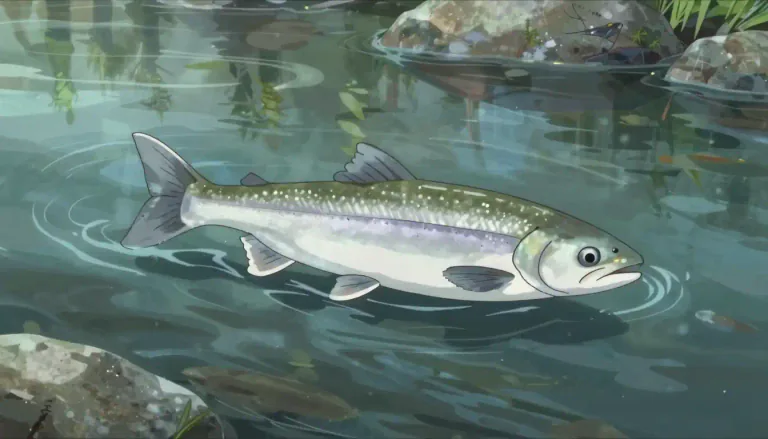Visual representation of "shad" - A type of fish belonging to the herring family, often found in North American rivers, known for its migratory patterns.