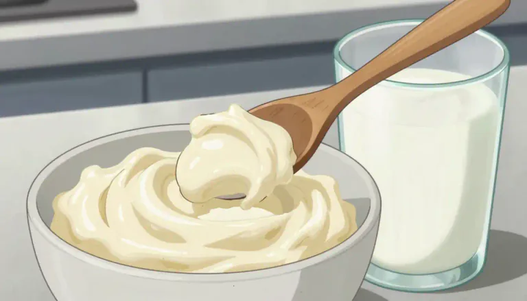 Visual representation of "mascarpone" - Mascarpone is a rich, creamy Italian cheese made from cow's milk, commonly used in desserts.