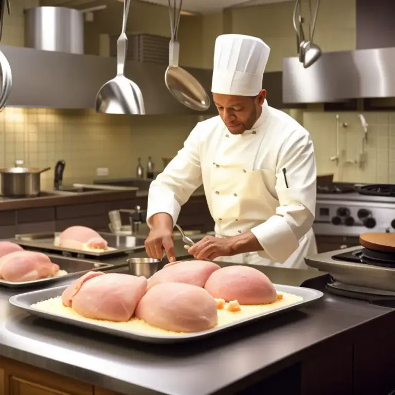Visual representation of "cordon bleu" - A dish made by stuffing ham and cheese inside a chicken or veal, then breading and frying or baking it.