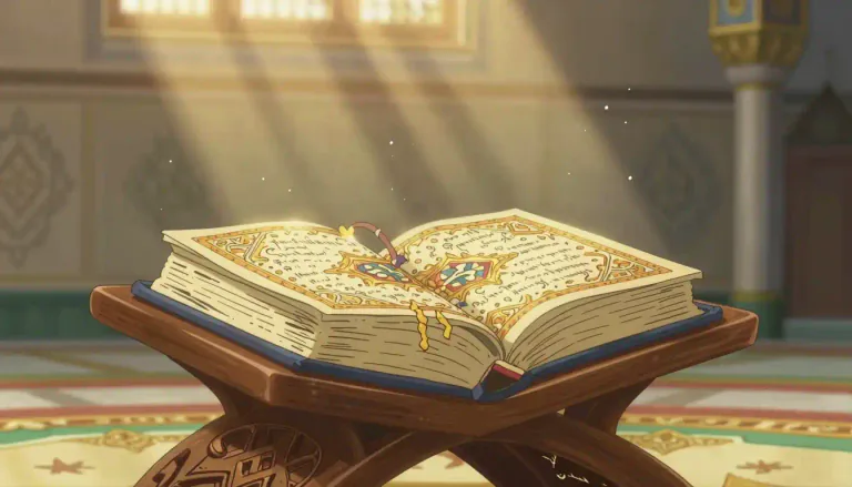 Visual representation of "qur'an" - The Qur'an is the holy book of Islam, containing the revelations given to the Prophet Muhammad.