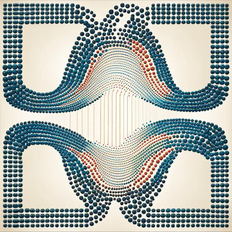 Visual representation of "continuum" - A system, series, or process with no clear breaks or dividing lines.