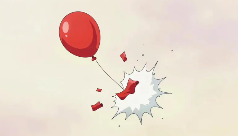 Visual representation of "burst" - To break open, or explode suddenly and violently