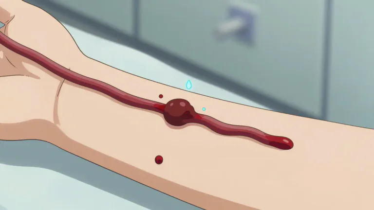 Visual representation of "anticoagulant" - A substance that hinders the process of blood clotting, often used in medicine to prevent clot formation.
