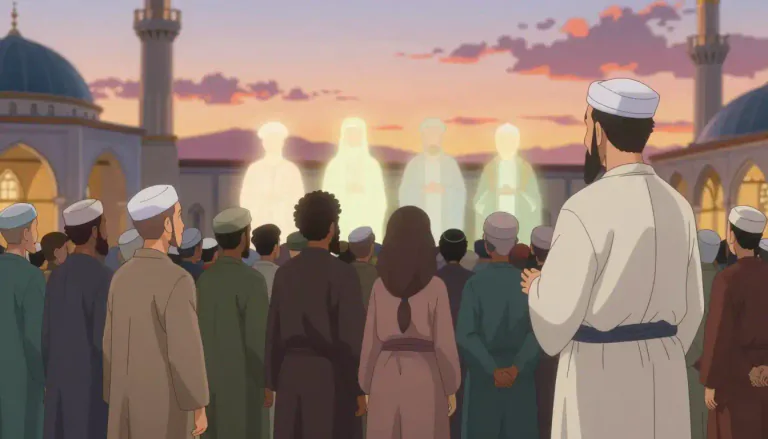 Visual representation of "sunnite" - A member of the larger of the two main branches of Islam, who believe that the first four caliphs were rightful successors of Muhammad.