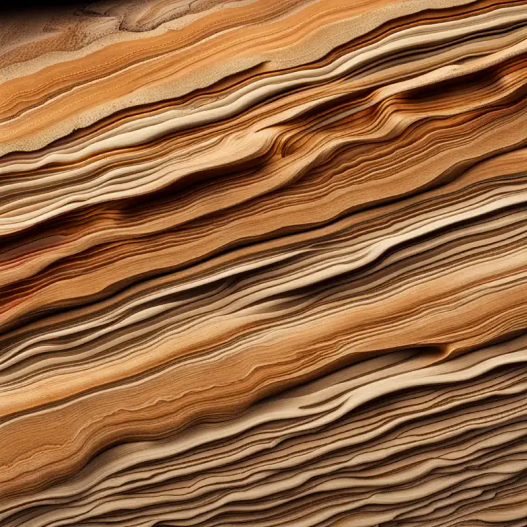 Visual representation of "textural" - Related to the characteristics of rocks or minerals