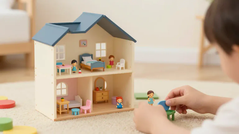 Visual representation of "playset" - A collection of toys designed for children that often includes figures and a themed structure for imaginative play.