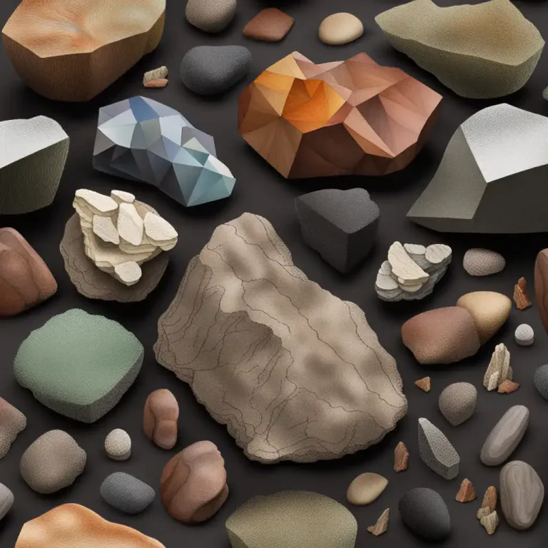 Visual representation of "melange" - A type of rock that is formed from different types of rocks