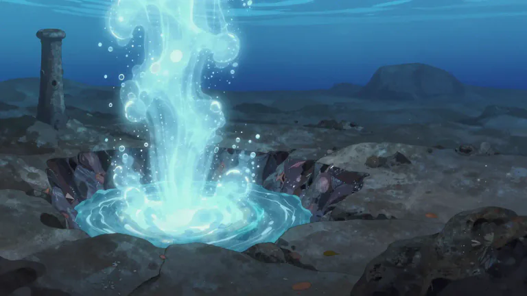 Visual representation of "hydrothermal" - Relating to or denoting hot water, especially when under pressure, typically in volcanic areas.