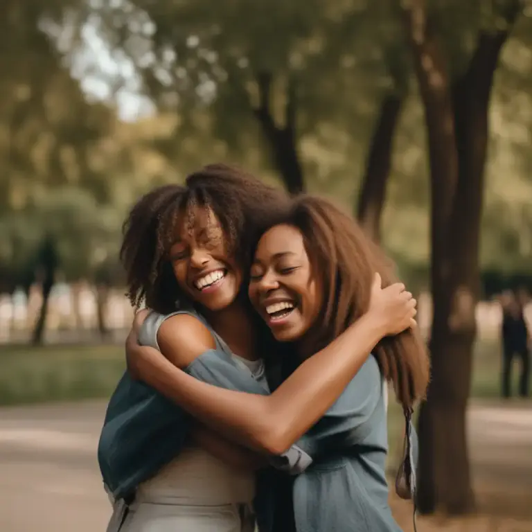 Visual representation of "reunion" - The act of two or more people, things, or places coming together after being apart.