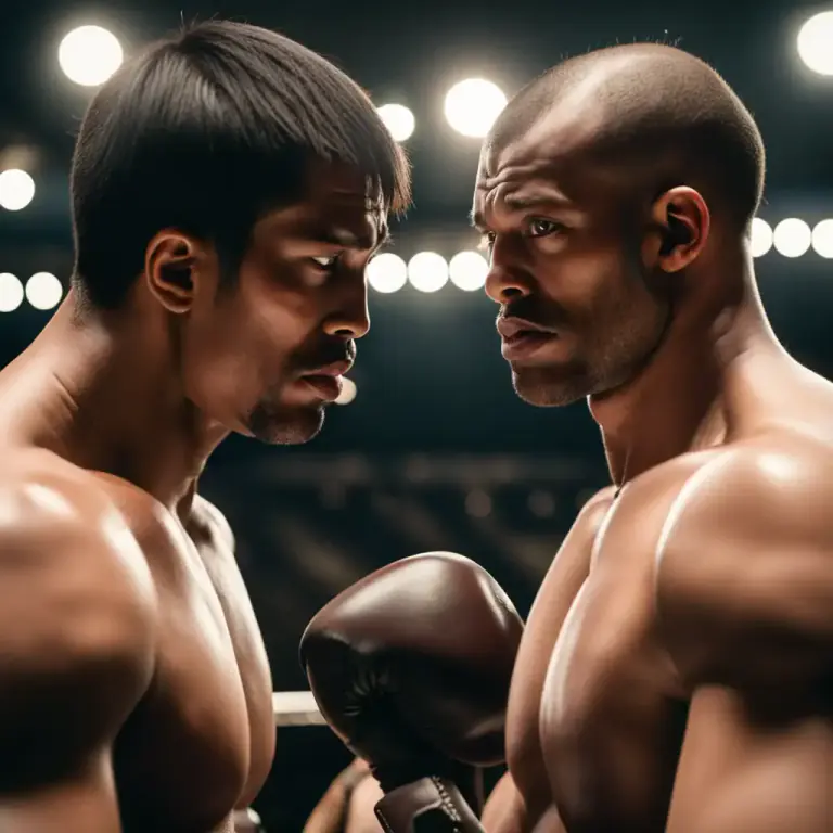 Visual representation of "stare out" - To gaze in an aggressive manner, in an attempt to intimidate someone