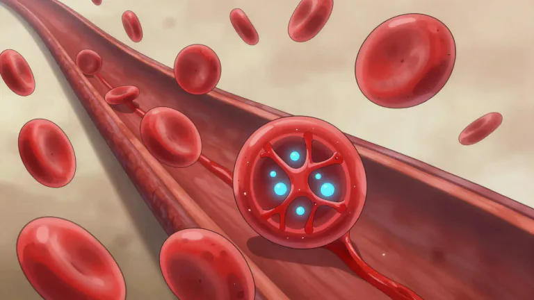 Visual representation of "haemoglobin" - A red protein in blood cells that carries oxygen