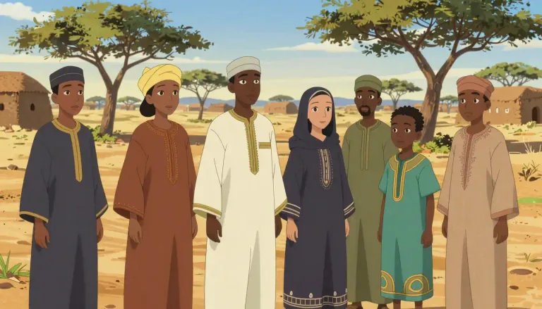 Visual representation of "hausa" - The Hausa are a major African ethnic group primarily found in the Sahel region of West Africa.