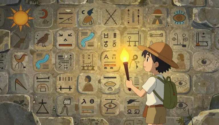 Visual representation of "pictographic" - Relating to or consisting of pictograms, which are representations of objects or concepts by images.