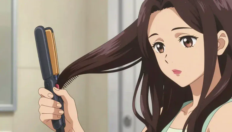 Visual representation of "straightener" - A device used to make something, often hair, straight.