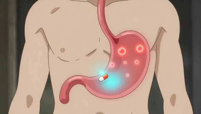 Visual representation of "lansoprazole" - Lansoprazole is a medication that decreases the amount of acid produced in the stomach.