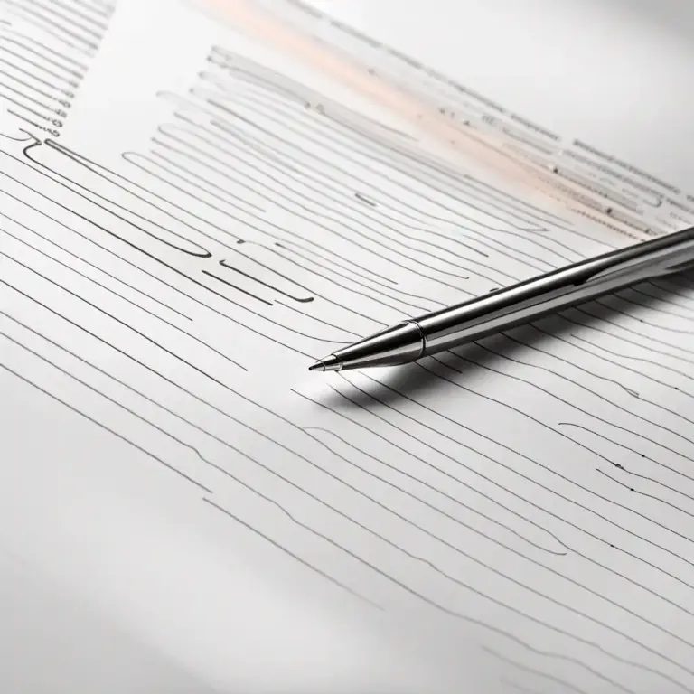 Visual representation of "form" - A document with empty spaces to be filled