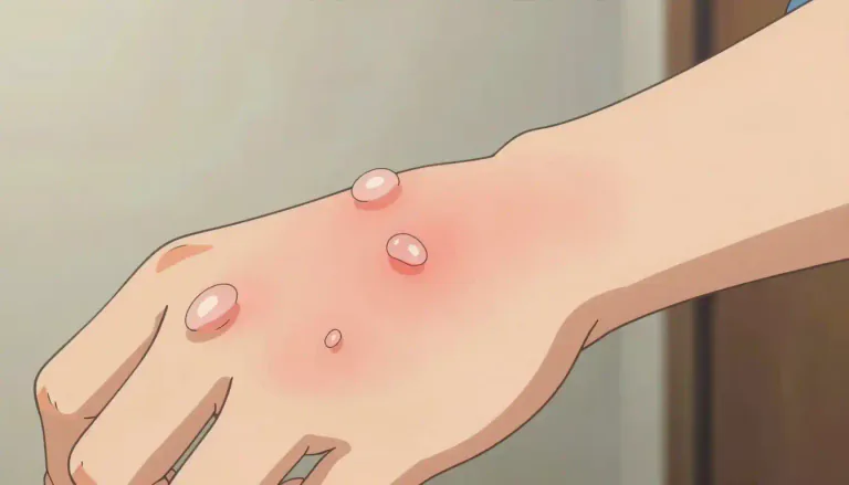 Visual representation of "epidermolysis" - A genetic condition causing the skin to blister easily due to minor trauma.
