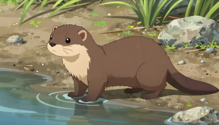 Visual representation of "vison" - A small, semi-aquatic mammal known for its fur, which is often used in the fashion industry.