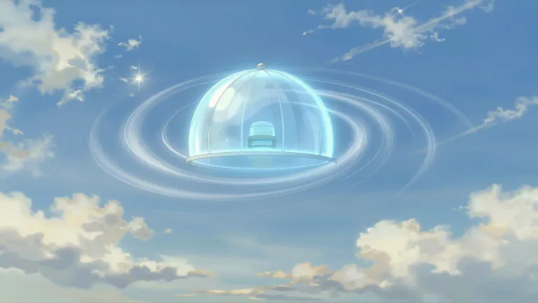 Visual representation of "anticyclone" - A weather system with high atmospheric pressure at its center, with wind blowing outwards from the center in a clockwise direction in the northern hemisphere and counterclockwise in the southern hemisphere.
