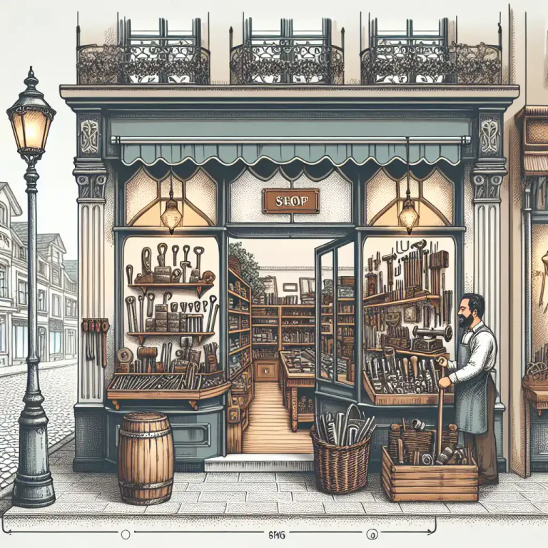 Visual representation of "ironmonger" - A store where iron goods and hardware are sold
