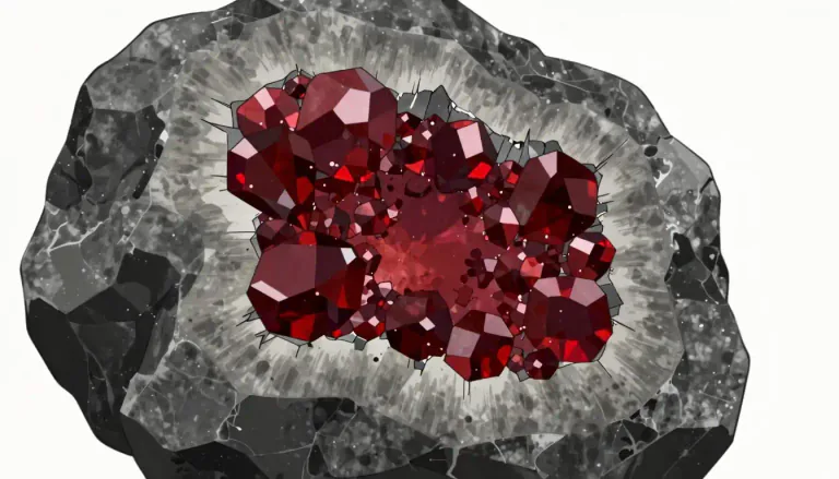 Visual representation of "spinel" - A type of mineral that is an oxide of magnesium and aluminum and is often found in igneous rocks and metamorphic rocks.