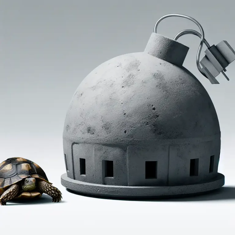 Visual representation of "carapace" - Something acting as a protective cover or shell.