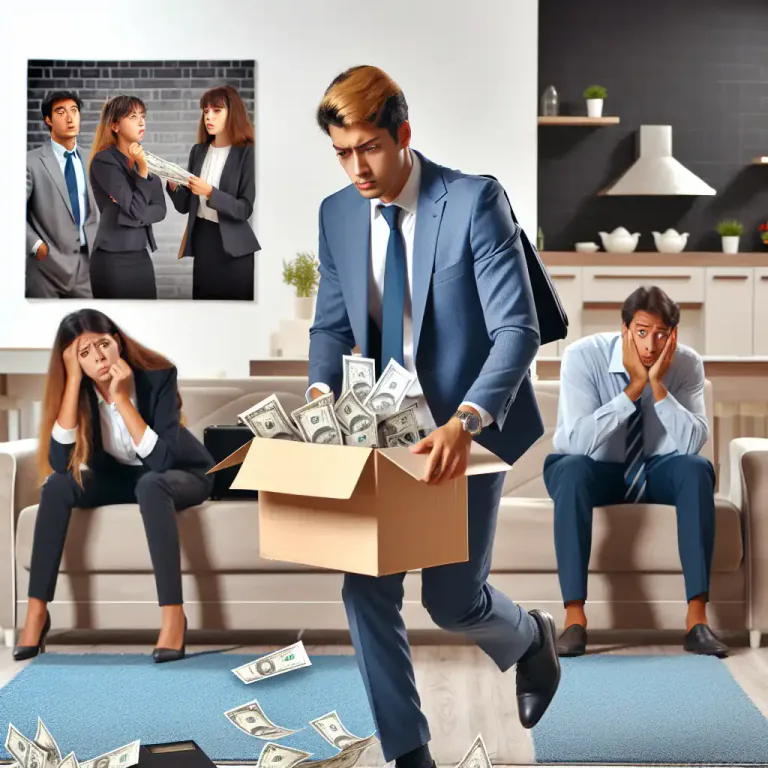 Visual representation of "improvident" - Doing something without thinking about the future.