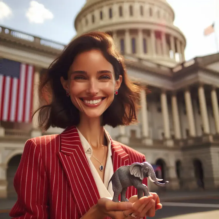 Visual representation of "republican" - A member of the Republic Party in the United States