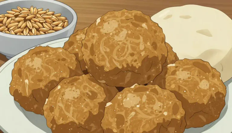 Visual representation of "seitan" - Seitan is a plant-based protein food made from wheat gluten, often used as a meat substitute in vegetarian and vegan diets.