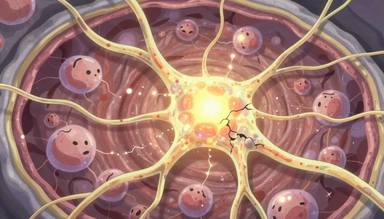 Visual representation of "glia" - Glia are non-neuronal cells in the nervous system that support and protect neurons.