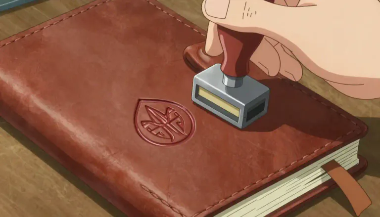 Visual representation of "emboss" - To decorate something with a raised design or symbol.