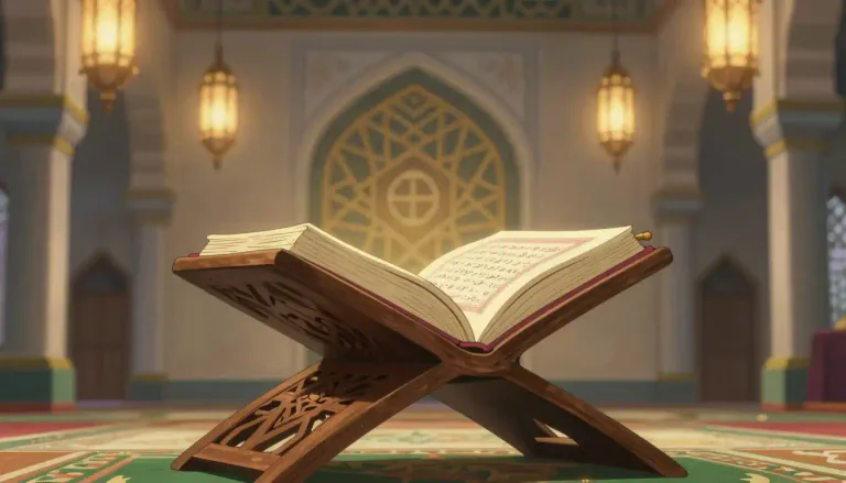 Visual representation of "quranic" - Relating to the Qur'an, the central religious text of Islam, considered by Muslims to be a revelation from God.