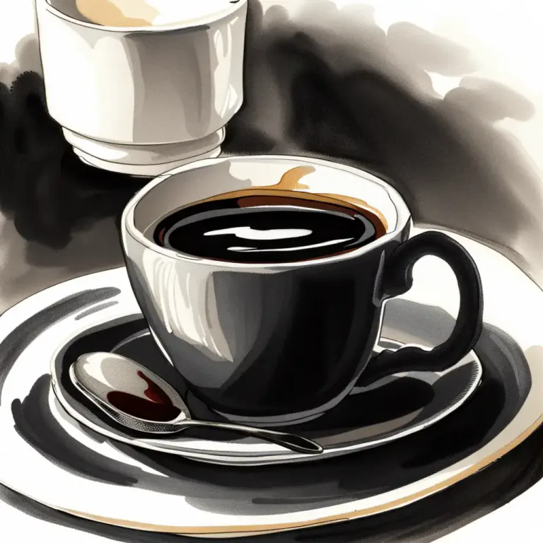 Visual representation of "noir" - Black coffee, without any cream or milk.