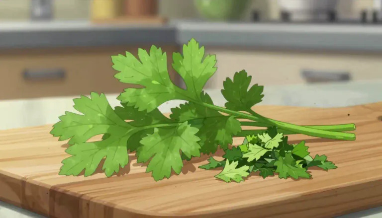 Visual representation of "parsley" - Parsley is a type of herb used in cooking for flavor and decoration.