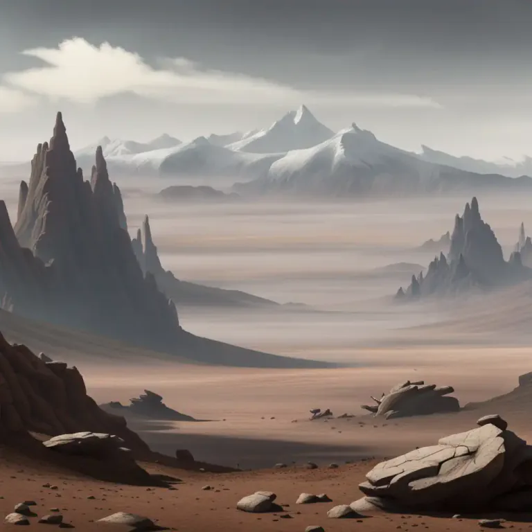 Visual representation of "afar" - A long distance away.