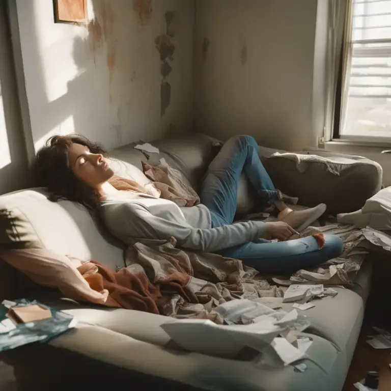 Visual representation of "couch" - A place to sleep or rest, particularly during the day