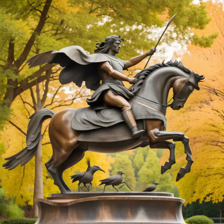 Visual representation of "equestrian" - Related to or representing a person on horseback.