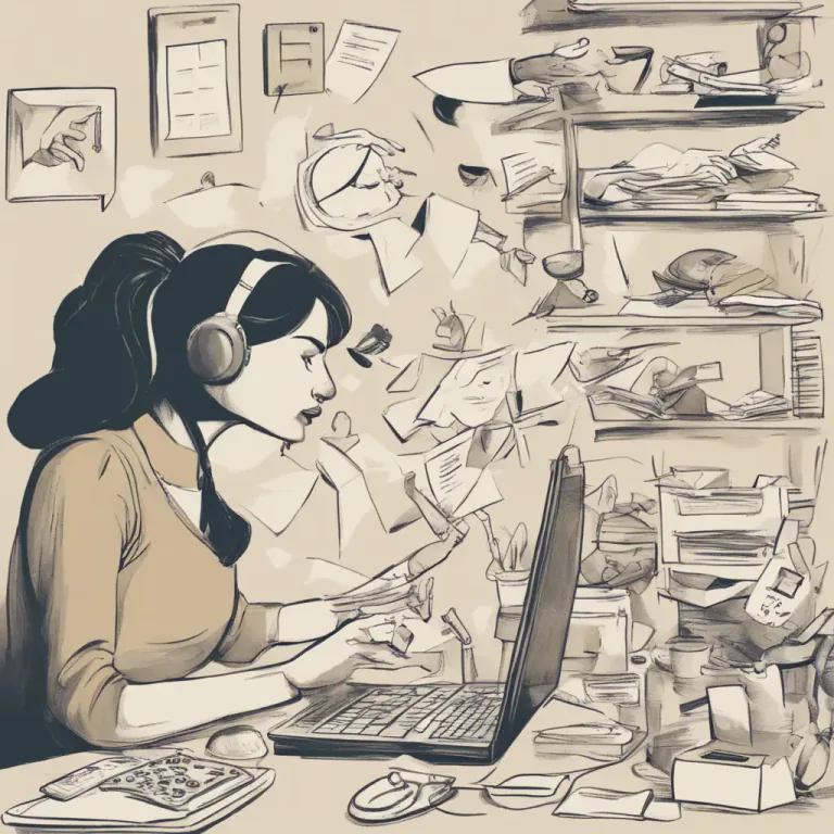 Visual representation of "have your hands full" - To be very busy