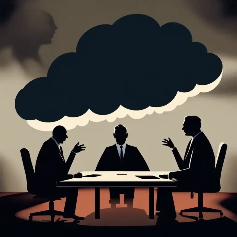 Visual representation of "the calm before the storm" - A situation that is calm but likely to change drastically soon