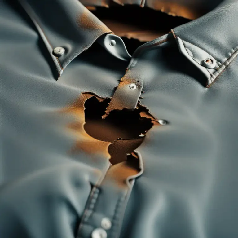 Visual representation of "tear" - Damage by making a hole or split