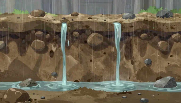 Visual representation of "permeable" - Something that allows fluids or gases to pass through it