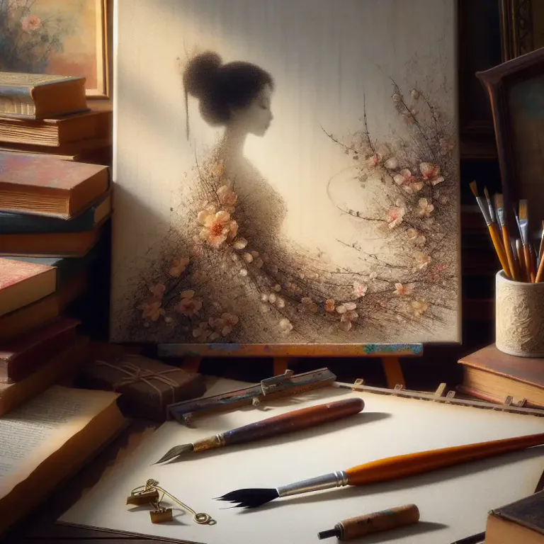 Visual representation of "work" - Artistic or literary production.