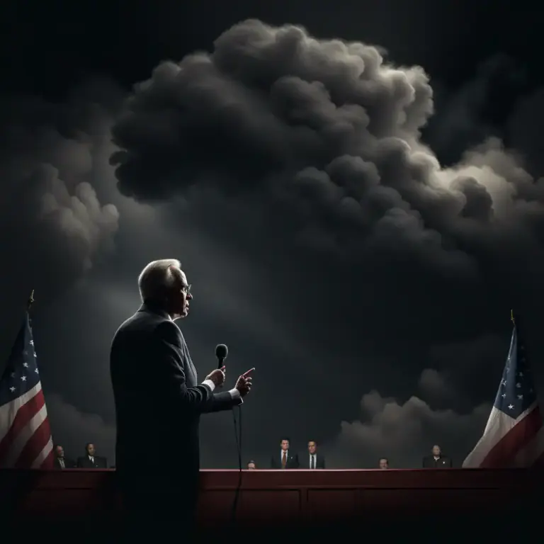 Visual representation of "stench" - Something morally offensive