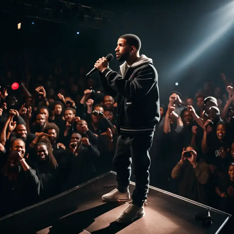 Visual representation of "drake" - A popular rapper from Canada.